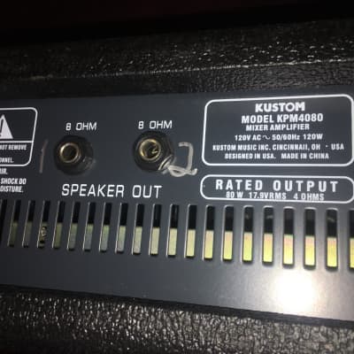 Kustom KPM 4080 PA system + speaker image 4