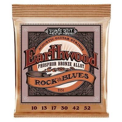 Ernie Ball P02151 Earthwood Rock & Blues Phosphor Bronze Acoustic String Set .010 - .052 image 3