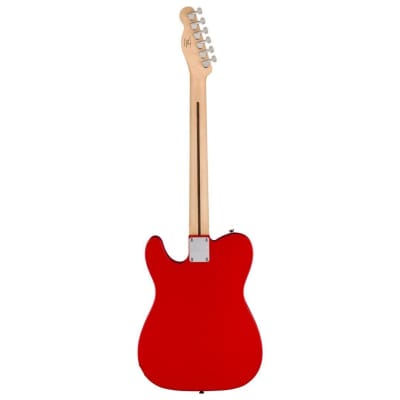 Squier Sonic 6-String Right-Handed Telecaster Guitar with Laurel Fingerboard, Poplar Body, Black Pickguard, and Maple Neck (Torino Red) image 2