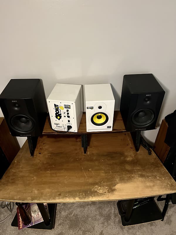 Studio Trends 16U Studio Desk Wood Stain Reverb