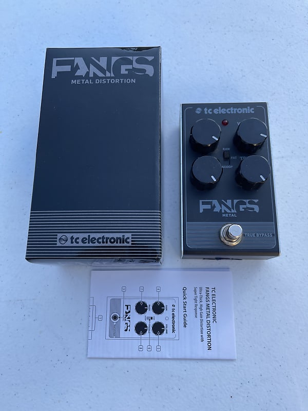 TC Electronic Fangs Heavy Metal Distortion True Bypass Guitar Effect Pedal + Box image 1