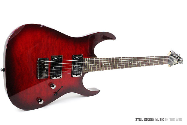 Ibanez Rg421 Qm Quilted Maple Top Transparent Red Burst Rg Ibanez Rg421 Qm Quilted Maple Top Transparent Red Burst Rg
