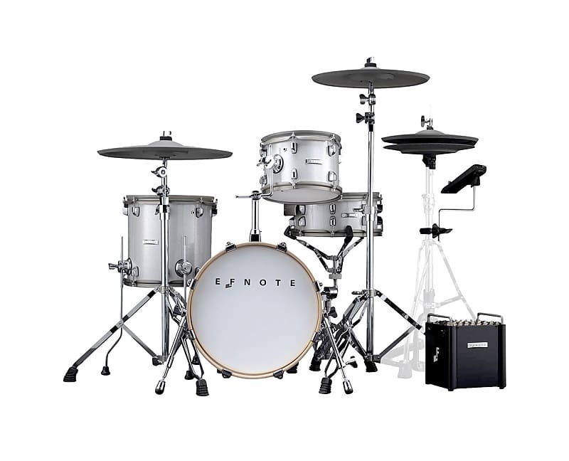 EFNOTE PRO 500 Standard Electronic Drum Kit White Sparkle Reverb