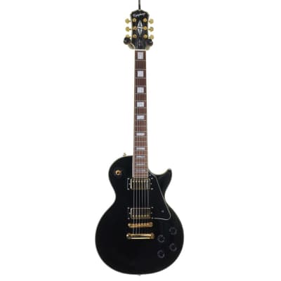 Epiphone Les Paul Custom Electric Guitar, Black, Gold