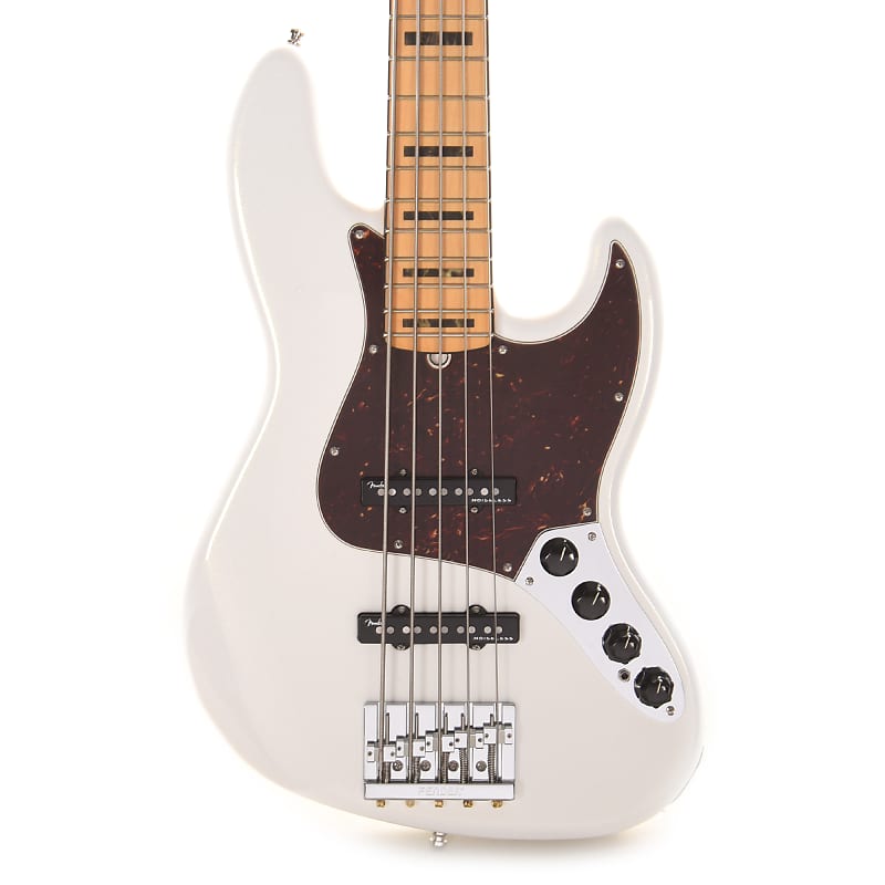Fender American Ultra Jazz Bass V Arctic Pearl image 1