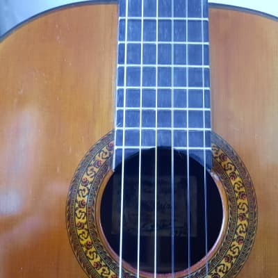"War and Peace" Yairi 5036 / CY130 Conquistador Classical Guitar Hand-Signed and Dated by K Yairi 1970 image 4