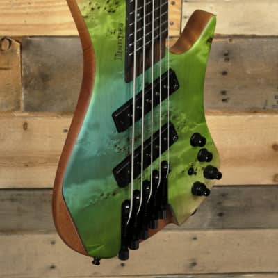 Ibanez Bass Workshop EHB1505MS Multi-Scale 5-String Bass Ocean Inlet Flat w/  Gigbag for sale