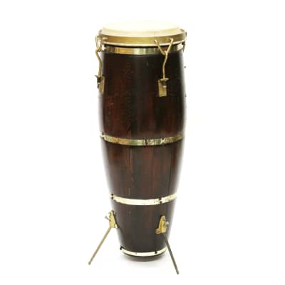 1950s Congas Matching Conga Pair of Walnut-Stained Oak | Reverb