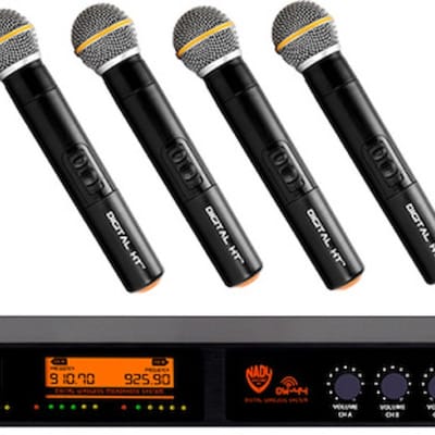 Nady DW-44 4 Channel Wireless System with Handheld Microphones