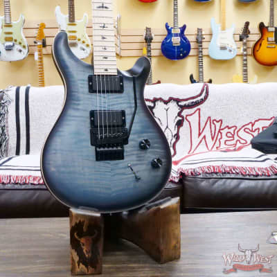 Paul Reed Smith PRS Bolt-On Series Dustie Waring Signature CE 24 Floyd FR Maple Board Satin Faded Whale Blue Smokeburst image 7