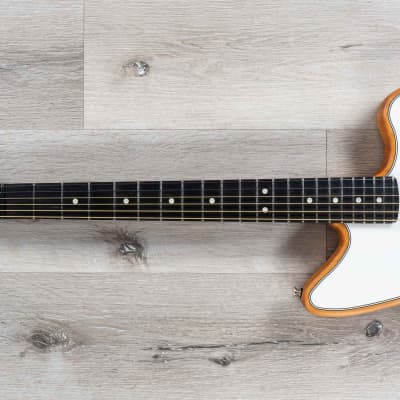 Fender American Acoustasonic Jazzmaster Guitar, Arctic White, Ebony Fretboard image 6