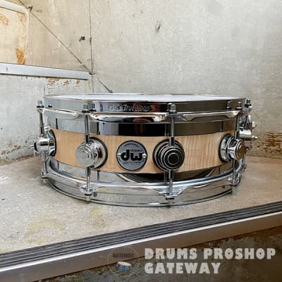 dw edge (14×5) DW Collector's Carbon Fiber Edge 5.5x14 Snare w/Gold HW