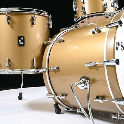 Sonor SQ1 22" 3-piece Shell Pack - Satin Gold Metallic image 4