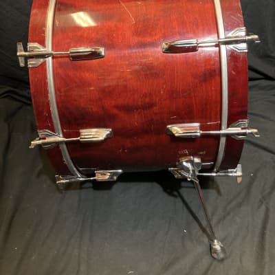 Tama - 24x16" Superstar Bass Drum, Complete! 1980's - Wine Red image 2