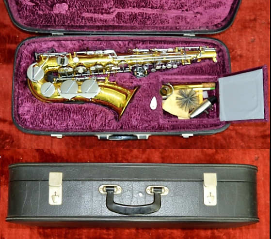 Amati Saxophone ALTO "S CLASSIC SUPER 723 A 1980s Bi-colore gold/argent image 1