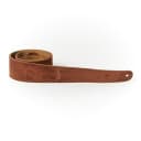 Taylor Embroidered Suede Guitar Strap   Chocolate Brown