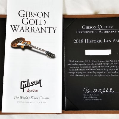Left Handed 2018 Gibson Historic 1959/R9 Les Paul, New with COA/OHSC, Magnificent Top! image 24