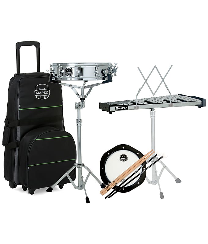 PreOwned Mapex Backpack Snare Drum/Bell Percussion Kit w/ Reverb