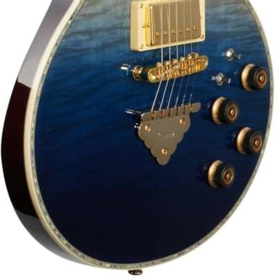 Ibanez AR420 Artist Electric Guitar, Transparent Blue Gradation image 8
