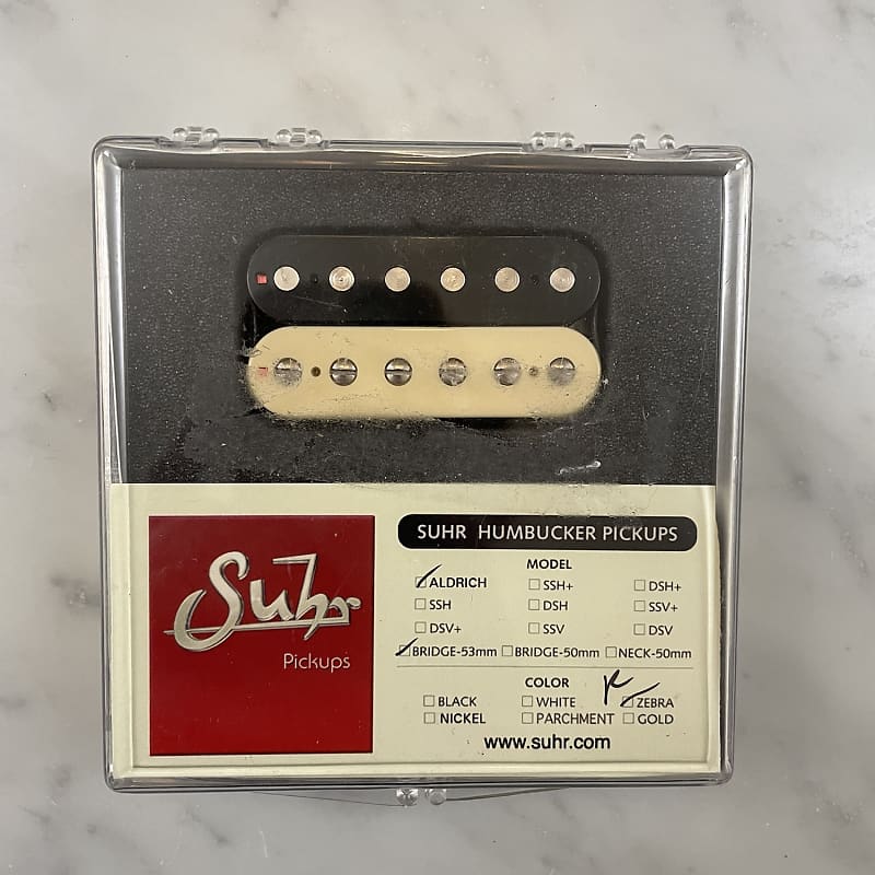 Suhr Aldrich Bridge Humbucker 53mm - Reverse Zebra