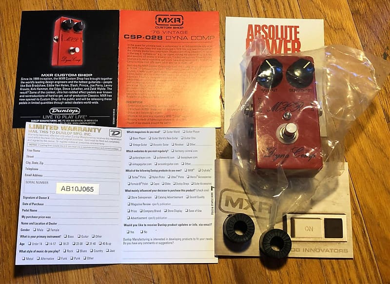 MXR CSP028 '76 Vintage Script Dyna Comp | Reverb