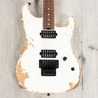 Charvel Pro-Mod Relic San Dimas Style 1 HH FR PF Guitar, Pau Ferro Fretboard, Weathered White image 2