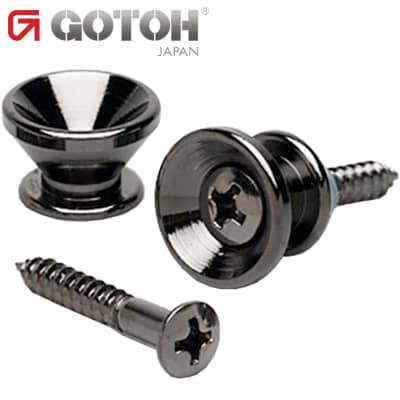NEW Gotoh EP-B2 Strap Buttons for Fender® Guitar/Bass - Cosmo Black