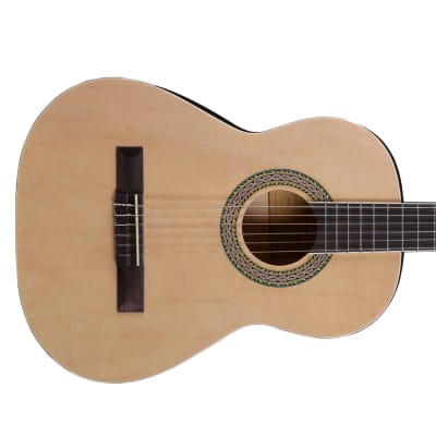 Artist CB3 3/4 Size 36 inch Classical Nylon String Guitar - Natural image 6