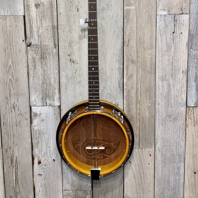 2021 Luna  Celtic 5 String Banjo  Natural Satin Finish, Help Support Brick & Mortar Music Shops ! image 2