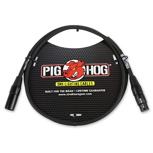 Pig Hog PHDMX3 3-Pin DMX Lighting Cable - 3' image 1