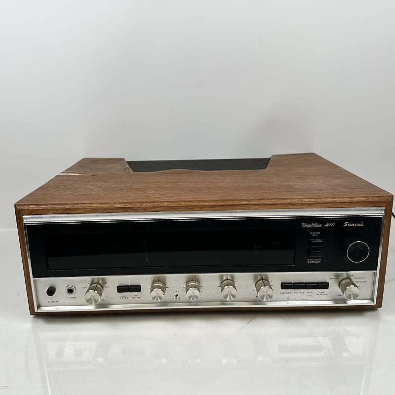 Vintage Sansui 4000 Solid State AM FM Stereo Tuner Amplifier Receiver  			