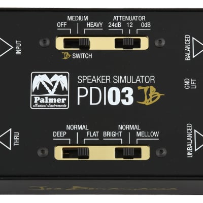 Palmer PDI-03 Joe Bonamassa Signature Guitar Speaker Simulator DI PDI03JB image 2