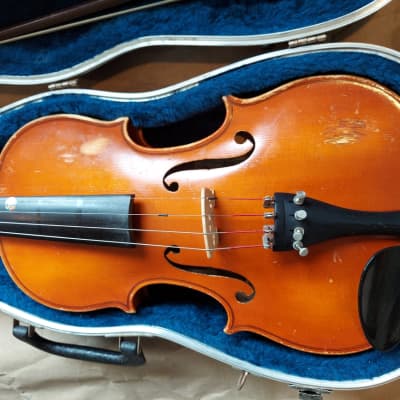 Immagine A.R. Seidel Sized 4/4 violin, Germany, 1988,  Stradivarius Copy, with Case & Bow - 7