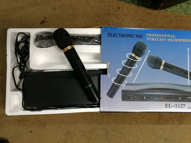 Electronic Mic EL 1127 New Black Wireless Mic System