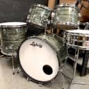 Ludwig 5 Piece Blue Oyster Pearl Hollywood  Kit  1968 Oyster Blue Pearl