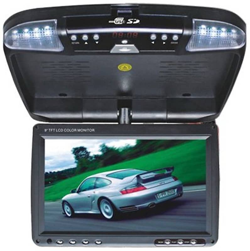 (未使用･未開封品)　Absolute DFL4008IRG 9.5-Inch TFT-LCD Overhead Flip-Down Monitor with DVD Player and Built-in IR Transmitter (Grey) by Absolute 7z28pnb Absolute DFL4008IRG 9.5-Inch TFT-LCD Overhead Flip-Down