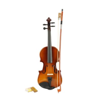 1/8 Size Suitable For 4-5 Years Old Kids Acoustic Violin+Case+Bow+Rosin image 6