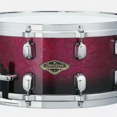 TAMA Starclassic Walnut Birch Snare Drum - 14" x 6,5"  WBSS65-MDR  Molten Dark Raspberry Fade