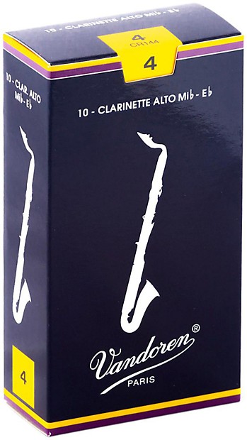 Vandoren CR144 Traditional Alto Clarinet Reeds - Strength 4 (Box of 10) image 1