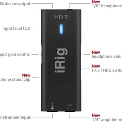 iRig HD 2 Digital Mobile Guitar Interface for IOS/USB image 3
