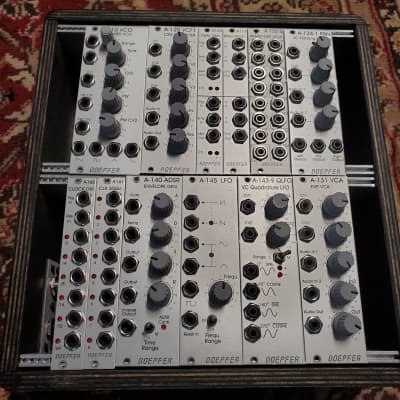 12 Doepfer Modules A-110, A-120, A148, A114, A-132-4, A-134-1, A160, A161, A-140, A-145, A-143-9, A-131 Analog Doepfer System Eurorack Modules- Silver image 2
