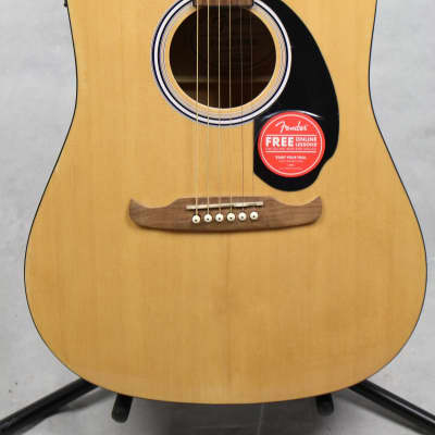 *Scratch & Dent* Fender FA-125CE Dreadnought Acoustic Guitar, Natural w/ Electronics image 2