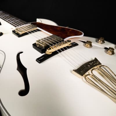 Gibson L4 10th Anniversary - Diamond White/Engraved Gold Guitar image 10