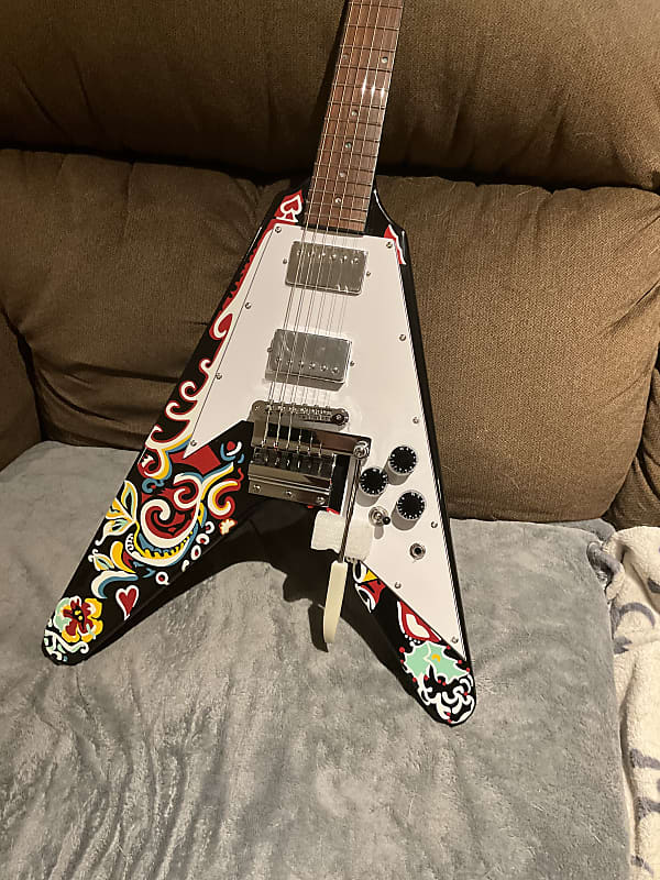 FIREFLY FFVX FLYING V JIMI HENDRIX LOVE DROPS | Reverb