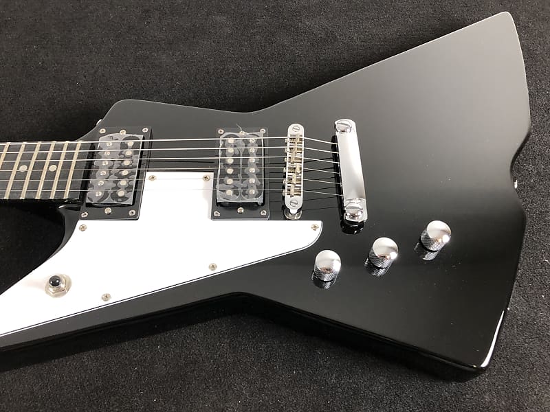 Harley Benton EXTREME76LH 2022 Black Explorer Style Guitar Reverb