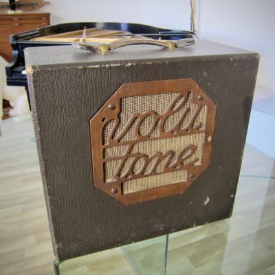 1930s Volu-Tone Guitar Amplifier by Schireson Brothers LA 10"Rola Speaker with Energizing Switch image 10