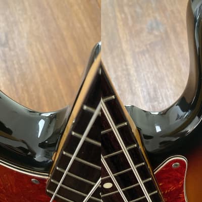 Fender Precision Bass, ‘62, LEFT HAND, 3 Tone Sunburst, 1991 image 6