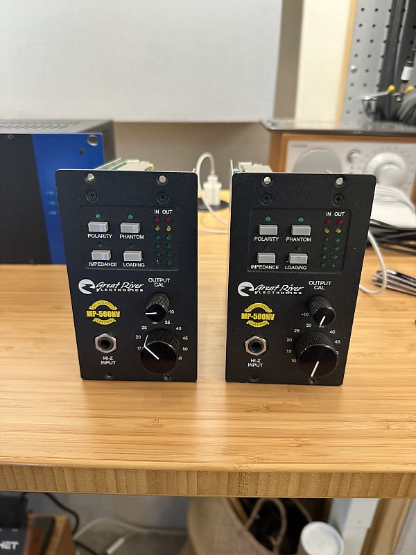 Pair of Great River MP-500NV 500 Series Mic Preamp Module