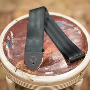Reverb Seatbelt Guitar Strap - Black -Made in the USA image 6