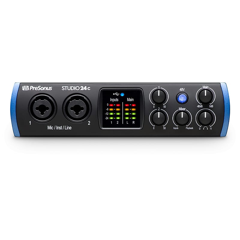 PreSonus Studio 24c Portable Ultra-High-Def USB-C Audio Interface image 1